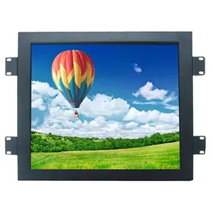 בהירות גבוהה 1000 Nits17 אינץ 1080P פתוח מסגרת TFT צבע צג LCD עם 24V 12V Dc קלט