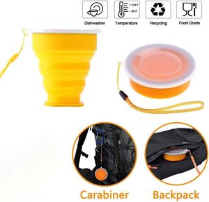 Portable Collapsible Silicone Travel Water Bottle Custom <b>Reusable</b> Foldable Drinking <b>Cup</b> Camping Office Tea Tea <b>Cups</b> Saucers - Product Image 4