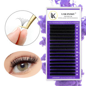 ขนตาปลอม Lakanaku พรีเมียม 8-18 มม. แบบ D Curl ทำมือสำหรับมืออาชีพ - Product Image 1