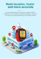 Nuevo Reloj Inteligente para Niños, Reloj con Teléfono Inteligente para Niños, Videollamada, Micro Chat, Despertador, Álbum de Fotos, Función de Giro de Fotos, Desmontable, 700 MA