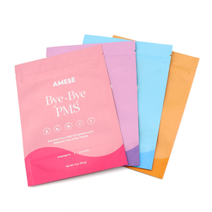 Túi Mylar in kỹ thuật số, tùy chỉnh, bóng, chống mùi, có khóa kéo, đứng được, số lượng đặt hàng tối thiểu thấp - Product Image 4