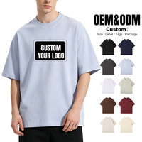 T-Shirt Personalizzata da Uomo di Alta Qualità 300G con Spalle Cadenti, Pesante, Stile Streetwear, 100% Cotone, Grafica Oversize, Lusso