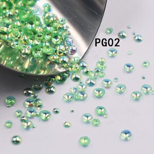 Cuentas de resina transparentes brillantes efecto sirena Aurora, tamaños mixtos, para decoración de uñas, joyería, bricolaje, venta al por mayor, pedidos a granel, muestras gratis. - Product Image 5