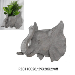Ippopotamo rinoceronte testa di elefante vasi fioriera per interni esterni a parete decorazione in resina stile <span class=keywords><strong>angelo</strong></span> modello - Product Image 4
