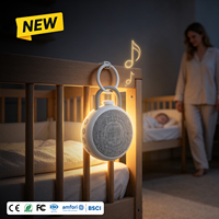 HiFiD 2026 OEM W39B Lámpara de Noche de 8 Colores con Ruido Blanco, Máquina de Ruido Blanco con Ciclo de Color RGB, Lámpara Independiente, Entrenador de Sueño para Bebés y Guarderías