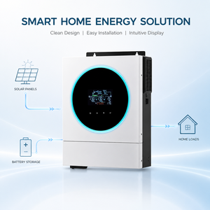 Système solaire hybride double 6 kW 48 V On/Off Grid avec sortie simple, onde sinusoïdale pure, efficacité de 97 %, VMIV TWIN 6000-48 - Product Image 6