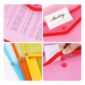 Best Price <b>A4</b> Snap Closure Pocket Waterproof Transparent <b>File</b> <b>Folder</b> Waterproof Plastic <b>Folder</b> Envelope Expanding <b>File</b> <b>Folder</b> - Product Image 2