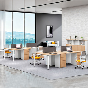 Scrivania per <span class=keywords><strong>Ufficio</strong></span> Coworking, Postazione di Lavoro per Dipendenti, Scrivania per 4 Persone - Product Image 1