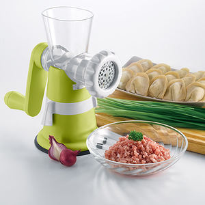 Innovative Design Plastic Suction Base Portable Manual Mincing <b>Meat</b> <b>Grinder</b> With Sausage Maker - Product Image 6