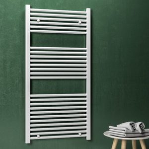AVONFLOW, escalera común blanca, radiador de toalla recto calentado <span class=keywords><strong>por</strong></span> <span class=keywords><strong>agua</strong></span> hidrónico para secado de toallas en el baño - Product Image 3