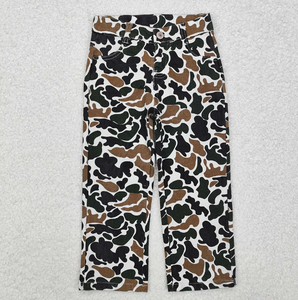 กางเกงยีนส์เด็กผู้หญิงลายพราง RTS Western Boutique แบบลำลอง เป็นมิตรกับสิ่งแวดล้อม เอวยางยืดสูง ทรงขาบาน ไม่มีขั้นต่ำในการสั่งซื้อ - Product Image 4