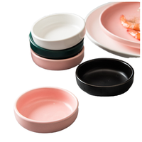 Plat à sauce en céramique écologique de haute qualité, plat à sauce personnalisé avec logo, design minimaliste japonais, diamètre de 3,5 pouces, livraison gratuite
