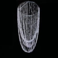 Décoration et fournitures de mariage : Nouveaux lustres de mariage prêts à l'emploi, éclairage de plafond en acrylique et fer forgé monobloc pour hôtels, auditoriums et scènes