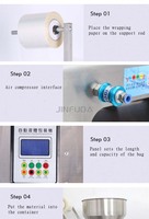 Machine automatique de remplissage et de scellage de petits sachets en plastique pour jus, sucre, café, farine, poudre