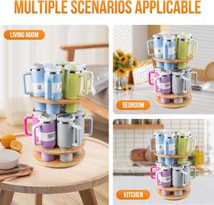 Organizador de Botellas de Agua para Vasos Stanley de 20/30/40 oz, Soporte Giratorio para Vasos Stanley, Estante de Almacenamiento para Botellas de Agua - Product Image 6