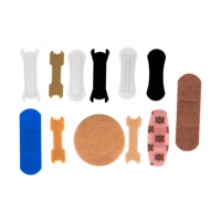 Pansement en PE 50 pièces/75 pièces/100 pièces Assortiment de pansements médicaux en plastique transparent/haute élasticité/blanc coton/tissu