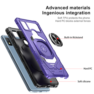 Điện thoại di động Trường hợp đối với Cricket Outlast 2024 biểu tượng 6 ra mắt <span class=keywords><strong>S3</strong></span> S2 Nhẫn Chân đế chống sốc <span class=keywords><strong>Bumper</strong></span> bảo vệ gồ ghề điện thoại Bìa - Product Image 5