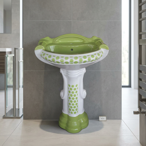 Europe Vintage Style China Handmade Washbasin Luxurious Artistic Bathroom Sink Ceramic Basin Vintage ceramic Sink - Product Image 4