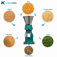 Machine à granulés d'aliments pour animaux de ferme, type D, rotative, à moteur électrique, compacte et conviviale pour l'utilisation, idéale pour poulets et lapins.