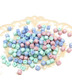 공장가 10mm 12mm 무독성 식품 등급 실리콘 알파벳 비즈 13가지 색상 러시아어 영어 비즈 (펜용) - Product Image 4