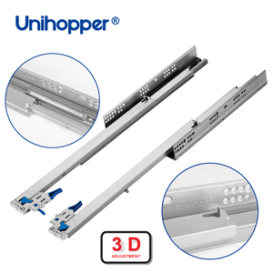 Unihopper Nhiệm Vụ Nặng Nề Giấu Kính Thiên Văn Đường Ray Undermount Ngăn Kéo Trượt 3D Có Thể Điều Chỉnh Mềm Đóng Giấu Slide Với Xử Lý - Product Image 1