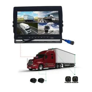 12V 24V Xe Màn hình 7 9 inch phổ MP5 hiển thị video IPS màn hình LCD với đảo ngược Hệ thống camera