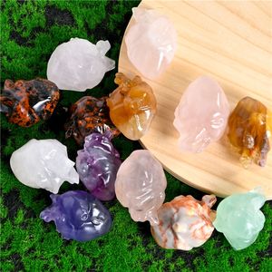 Cristales de Fluorita en Forma de Corazón de Alta Calidad al por Mayor, Gemas Decorativas de Feng Shui para Sanación y Decoración - Product Image 4