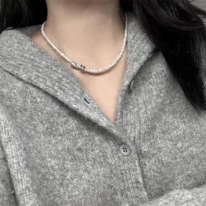 Collar de Perlas de Agua Dulce Zhizhen 2025, Nuevo Espíritu Serpiente, 4-5mm, Luz Intensa, Incrustaciones de Oro de 14k, Perlas de Agua Dulce de Tamaño Ajustable - Product Image 2