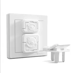 Hot Sale Safety Secure White Color Baby Child Kids Proof Plug Protective Electric Socket Outlet Cover