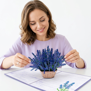 Panier à Lavande 3D Découpé au Laser Style Animal, Artisanat de Papier Fait Main de Haute Qualité du Vietnam, Carte Pop-up Cadeau, Meilleure Vente - Product Image 3