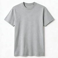 T-shirts pour hommes en coton peigné, teinture réactive unie, personnalisables avec logo, séchage rapide, respirants, écologiques, durables, col rond