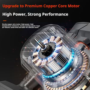 Souffleur de poussière sans fil 21V 7-en-1, mini souffleur de feuilles de jardin à aspiration, souffleur d'air à batterie lithium, collecteur de poussière - Product Image 6