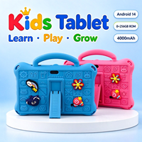 Tablet Anak Grosir Pabrik 7-inci Android 14 untuk Pendidikan Anak 8+256GB dengan Slot WiFi Tablet Pembelajaran Anak