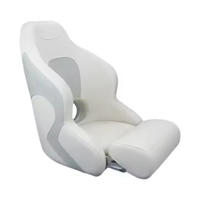Siège de capitaine en cuir de luxe en gros, chaise marine inclinable personnalisée pour bateau, imperméable, luxueusement confortable, spéciale