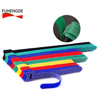 Attaches-câbles autocollantes et sangles de fixation pour fils, velcro de type aiguille, bandes auto-agrippantes dos à dos pour câblage réseau