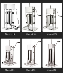Remplisseuse de saucisses en acier inoxydable Horus 15L Machine à pousser les saucisses <span class=keywords><strong>automatique</strong></span> - Product Image 3