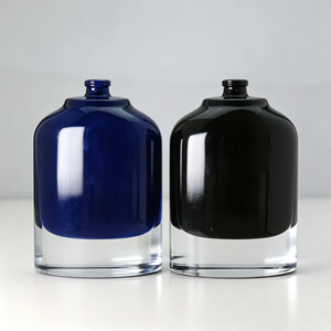 Perfume <b>Bottle</b> Professional Design <b>Oil</b> <b>Bottles</b> Frosted Elliptical Black Round Spray 50ml 100ml Perfume <b>Bottle</b> - Product Image 1