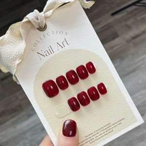 <span class=keywords><strong>Uñas</strong></span> Postizas Acrílicas de Lujo <span class=keywords><strong>con</strong></span> Cobertura Completa, Diseño Simple de Ojo de Gato <span class=keywords><strong>con</strong></span> Diamantes, <span class=keywords><strong>Uñas</strong></span> Cuadradas Hechas a Mano para Dedos <span class=keywords><strong>con</strong></span> Pegamento, Fáciles de Usar - Product Image 5