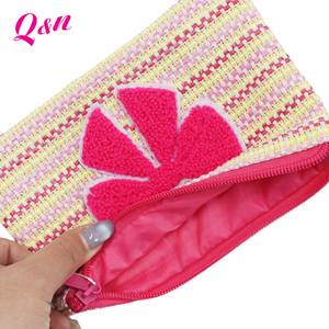 Sac cosmétique de beauté durable OEM ODM de logo personnalisé de maquillage de paille écologique de modèle - Product Image 6