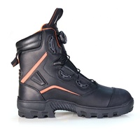 ODM OBM Bottes de pompiers en cuir pleine fleur imperméables personnalisées en usine Bottes tactiques de prévention des incendies