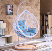 Chaise oeuf suspendue balançoire oeuf chaises en osier rotin hamac oeuf porche balançoire avec coussin pour chambre Patio cocon hamacs