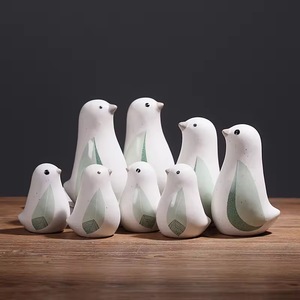 Ornements d'oiseaux en résine blanche pour bureau, salle d'étude et décoration intérieure, style nordique, directement de l'usine 2025 - Product Image 3