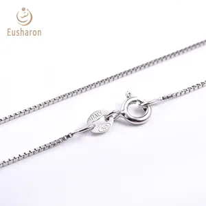 Wholesale S925 Pure Sterling Silver Italy Box 18 Inch Necklace Chain