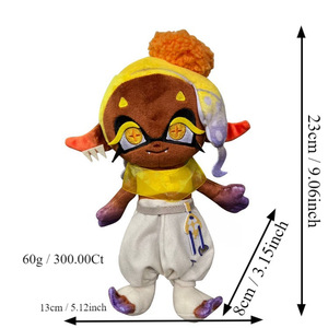 Custom <span class=keywords><strong>Splatoon</strong></span> 3 Manta Ray peluche figura de dibujos animados <span class=keywords><strong>Splatoon</strong></span> 3 amarillo Manman muñecos de peluche suave cojín - Product Image 6