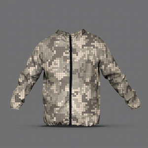 Veste coupe-vent légère pour homme sur mesure, haute qualité, logo personnalisé, veste coupe-vent camouflage sur mesure - Product Image 1