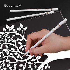 Ensemble de crayons d'art Panwenbo, crayons à dessin artistique, 3 crayons à fusain blanc pour dessin rapide, mises en évidence, éclairage - Product Image 6