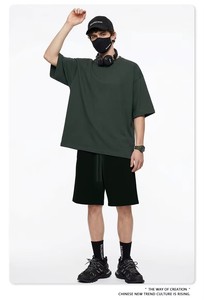 Wholesale Custom Print Oversized Retro <strong>Men's</strong> <strong>T</strong>-<strong>Shirt</strong> Street Design Logo High Quality 100% Cotton <strong>T</strong>-<strong>Shirt</strong> - Product Image 3