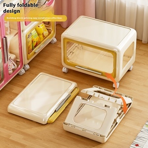 Công Suất Lớn Cao Cấp Trẻ Em Của Lưu Trữ Tủ Với Bánh Xe <span class=keywords><strong>PP</strong></span> Tổ Chức Hộp Chống Bụi Lưu Trữ Hộp Cho Đồ Lặt Vặt Đồ Chơi Lưu Trữ - Product Image 2
