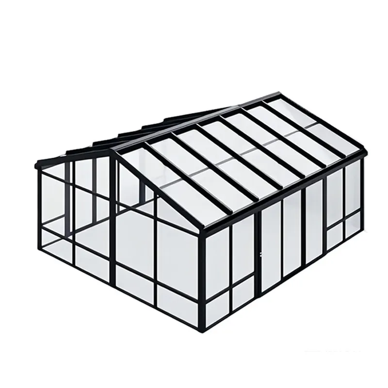 Zonnekamer Glazen Huis Buiten Aluminium Legering Afneembare Ramen Sunrooms & Glazen Tuinhuizen