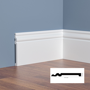 Bingjie Nhà Máy Giá Trung Quốc Cung cấp ván chân tường Ốp chân tường Hội Đồng Quản trị PS Dễ dàng cài đặt tường ván chân tường đúc - Product Image 3